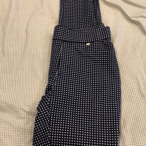 MICHAEL Michael Kors Pants - Michael Kors Stretchy Navy and White Checked Pants
